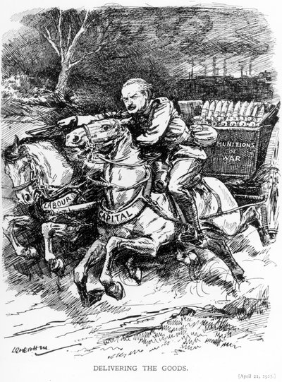Delivering the Goods, 1915 by Leonard Raven Hill